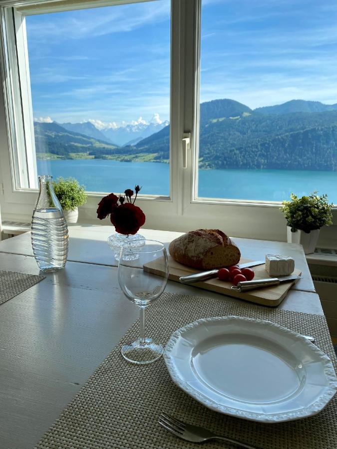 Beautiful Apartment With Fantastic Views Oberägeri Exterior photo